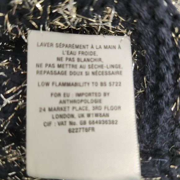 NWT nthropologie HWR Tinsel Striped Sweater SIZE LARGE - Picture 6 of 10